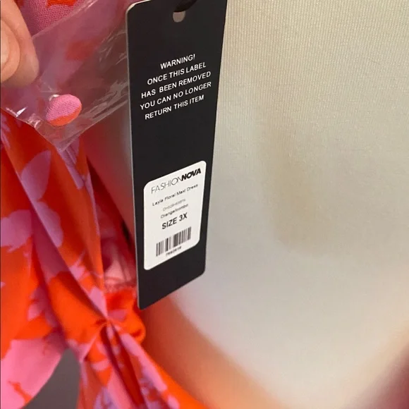Fashion Nova NWT 3XL Layla floral maxi dress - Picture 6 of 9